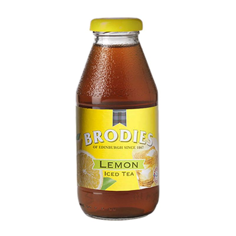 Kalter tee - glasflasche limone